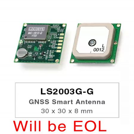GNSS Smart Antenna Module - LS2003G-G series products are complete standalone GNSS smart antenna modules, including an embedded antenna and GNSS receiver circuits, designed for a broad spectrum of OEM system applications.