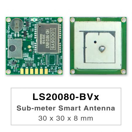 Module d'antenne intelligente sous-métrique - Les produits de la série LS2008x-BVx sont des modules d'antennes intelligentes GNSS double bande hautes performances
