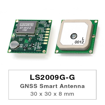 LS2009G-G - LS2009G-G series products are complete standalone GNSS smart antenna modules, including an embedded antenna and GNSS receiver circuits, designed for a broad spectrum of OEM system applications.