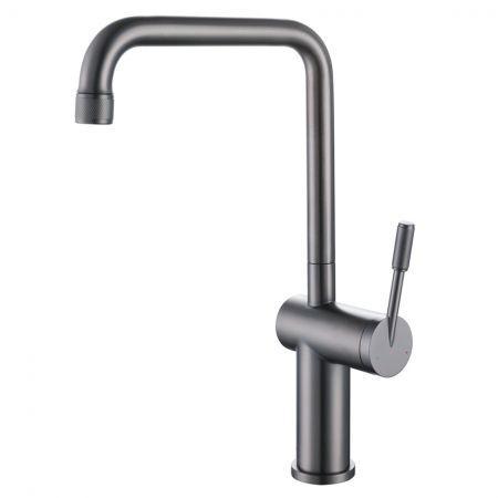 Stainless Steel L - Shaped Kitchen Faucet - Single Hole Kitchen Stainless Steel Faucet.