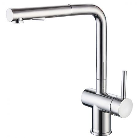 Stainless Steel Pull Out Kitchen Faucet - Stainless Steel Kitchen Sink Faucet with Pull out Sprayer.