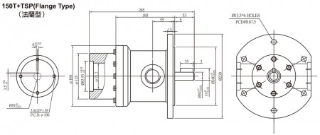 150T+TSP (法蘭型)
