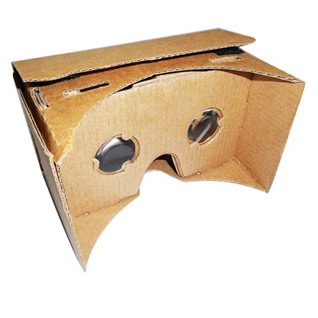 Garciasia Creative DIY Gafas de Realidad Virtual portátiles Google Cartón Gafas 3D Caja VR para teléfono Inteligente de 4 Pulgadas-6 Pulgadas Color: Blanco 