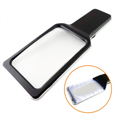 Dimmable Anti Glare LED Magnifier Magnifying Glass 10 Ultra bright SMD Lights 