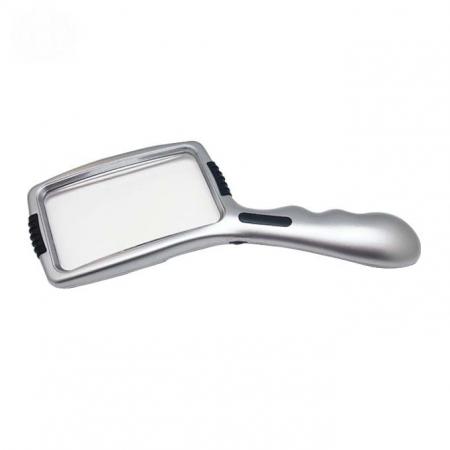 3X Magnifier Illuminated Handheld Magnifying Glass With Lamp Stand