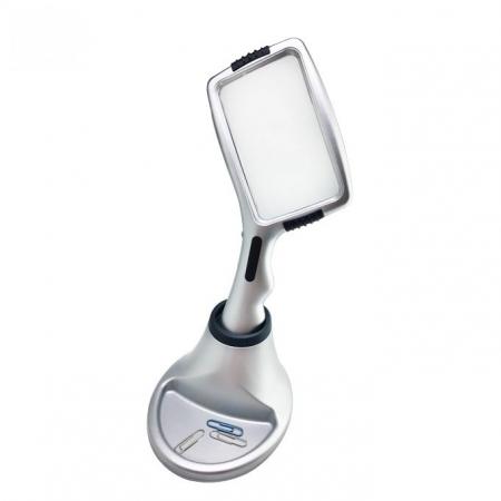 3X Magnifier Illuminated Handheld Magnifying Glass With Lamp Stand