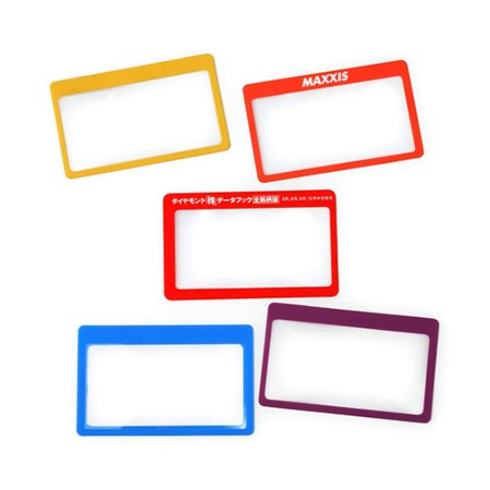 3X Card Size Magnifying Sheet with Thin Frame