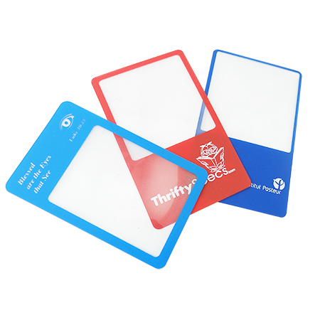 3X مستقيم بطاقة الأعمال المكبر - 3X الملونة على التوالي بطاقة الأعمال المكبر