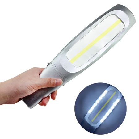 4X SMD LED Lighted Handheld Reading Magnifier With Yellow Guideline