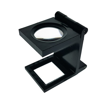 6X Plastic Folding Magnifier Linen Tester Dia. 20mm - 6X Lens Plastic Foldable Linen Tester Dia. 20mm