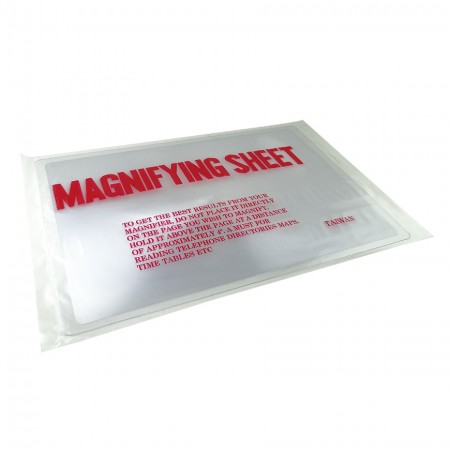 A4 Sized Page PVC Fresnel Lens Magnifying Sheet - A4 Sized Page PVC Plastic Magnifying Sheet