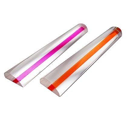 2X Bar Magnifier With Color Guiding Line for reading - 2X Bar Magnifier with Guiding Line for Reading Aids