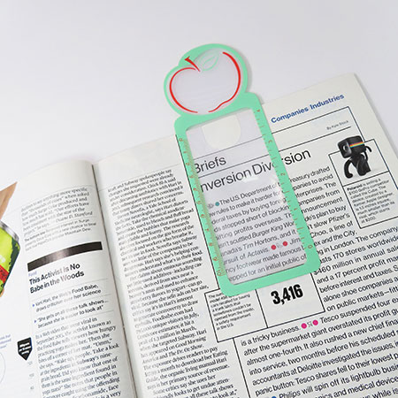 Bookmark Magnifier - Bookmark and magnifying glass all in one.