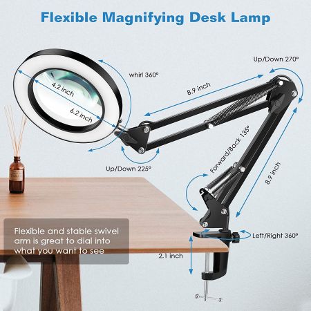 flexible and stable swivel arm is great to dial into what you want to see