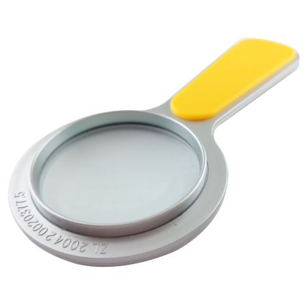 50mm 3x Plastic Magnifier with Colorful Handle - 3x plastic round hand held magnifier