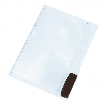 Rigid Page Magnifying Sheet with 3 Different Diopter Convex lens - 2X Magnifying Sheet with 3 Different Diopter