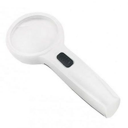 Round LED handheld magnifier with 6X magnification - Hand held Round LED Lights magnifying glass