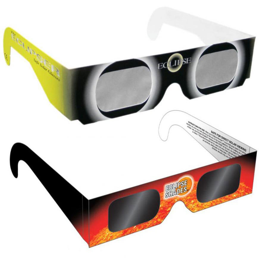 Wholesale Cardboard Paper Safe Solar Eclipse Glasses Magnifying