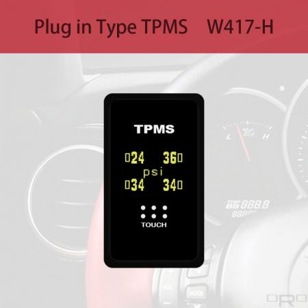Sistema de control de presión de neumáticos (TPMS) de tipo enchufable - W417-H está desarrollado para HONDA interruptor en blanco tipo TPMS.