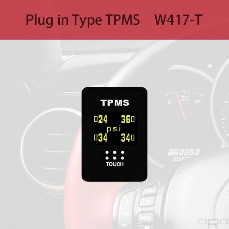 플러그 인 타입 타이어 공기압 모니터링 시스템(TPMS) - W417-T는 Toyota 및 Lexus 블랭크 스위치 유형 TPMS용으로 개발되었습니다.