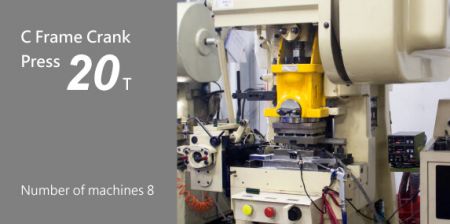 C Frame Crank Press 20t. Number of machines 8.