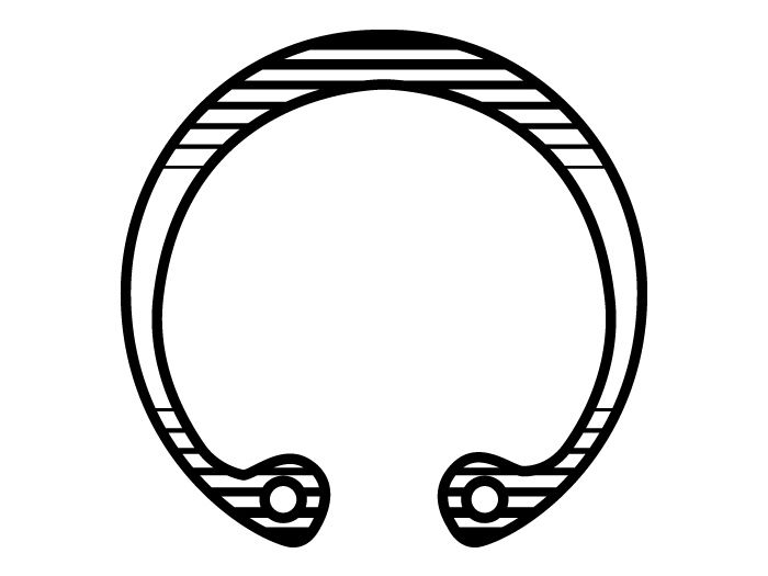 Inch Bowed Retaining Rings for Bores ASME/ANSI B18.27.3 C Type Snap