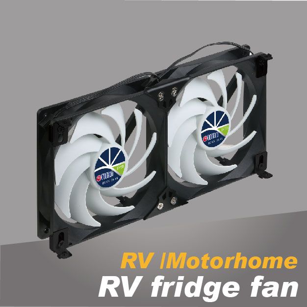 RV refrigerator cooling fan
