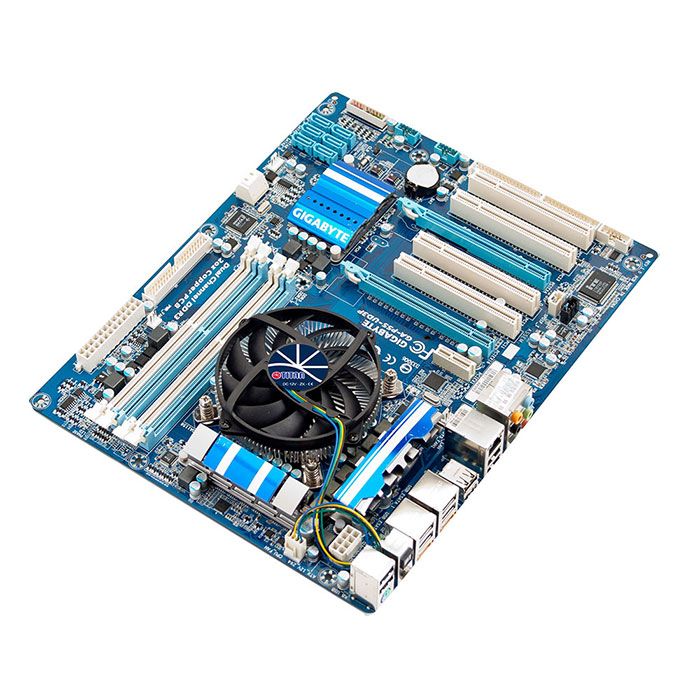 Intel LGA 1155/1156/1200- Low Profile Design CPU Air Cooler with 