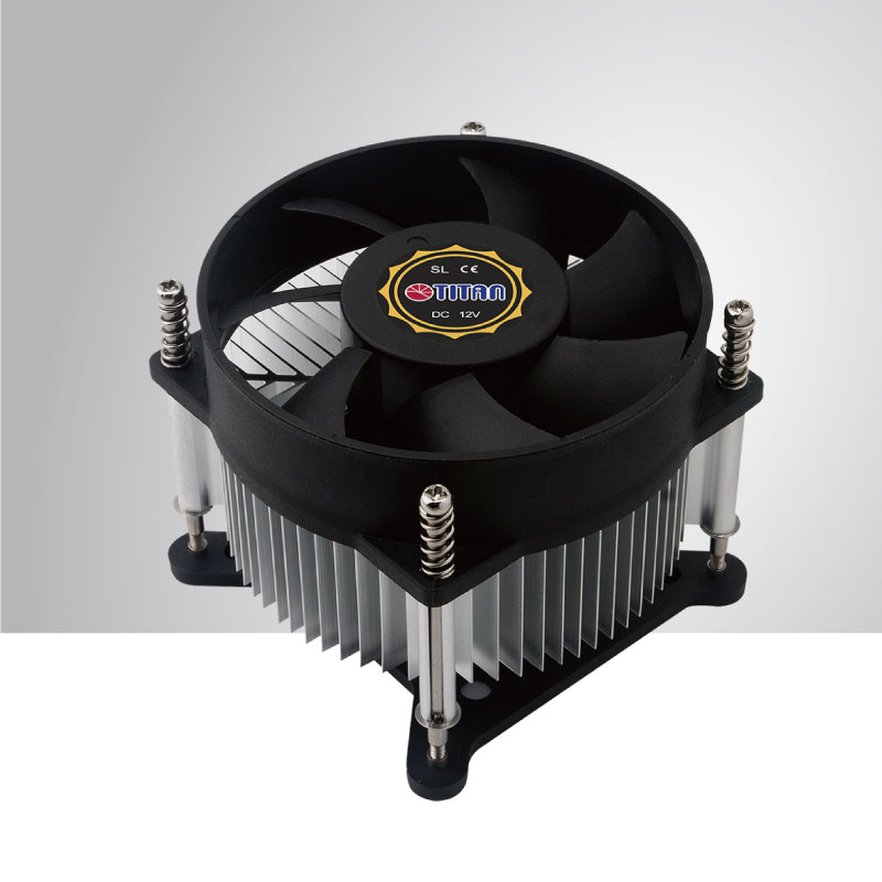 Enfriador De Aire De Cpu Intel Lga 1155 1156 1200 Con Aletas De Enfriamiento De Aluminio Suministro De Tdp 65 73w Fabricacion Y Desarrollo Ce Tuv Ul E Iso 9001 Titan Technology Limited