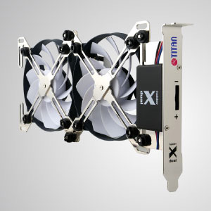 With unique X-shaped dual cooling fans holder design, this VGA cooler features "free style". It can be freely equipped with 4 types of fan (60, 70, 80, 90mm)