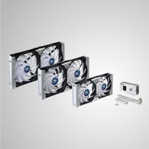 Der Lüfter für die Rackmontage kann auf den Kühlschranklüfter in Wohnmobilen angewendet werden oder als Audio / Vedio-Schranklüfter, TTC-Schranklüfter, Heimkino-Schranklüfter, Verstärkerlüfter verwendet werden