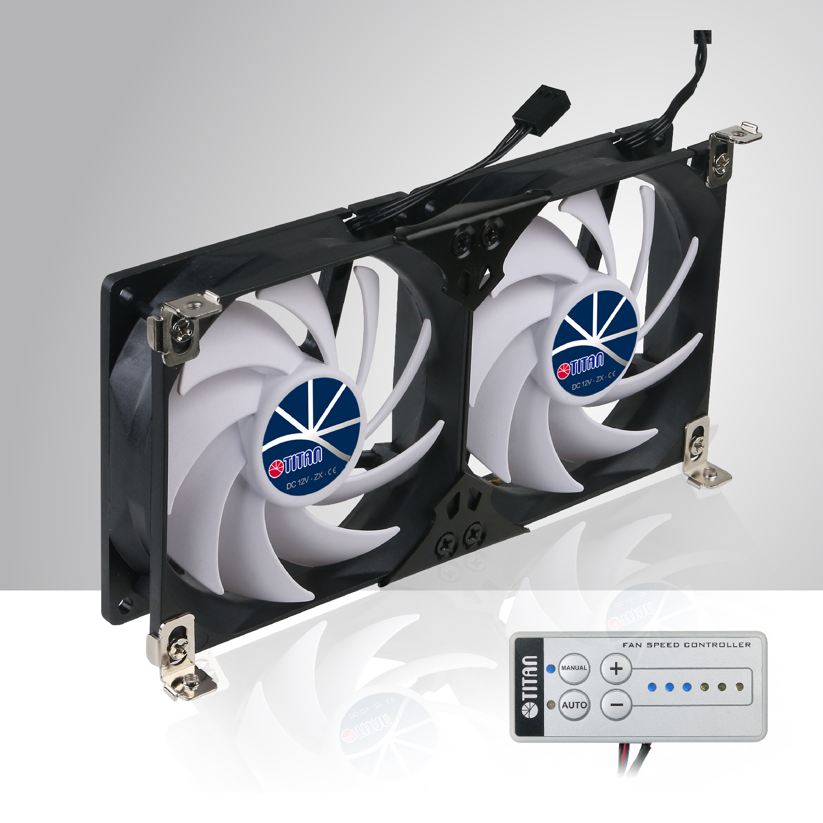 12v Dc Ip55 Waterproof Double Rack Mount Ventilation Cooling Fan For Rv Fridge Vent Grille Supply Ce Tuv Ul And Iso 9001 Manufacturing And Developing Titan Technology Limited