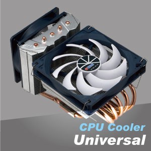 Universele CPU-koeler - CPU-luchtkoeler biedt de hoogwaardige verwarmingskoelingsresolutie voor uw computer bevroren.