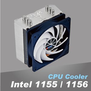 Enfriador de CPU Intel LGA 1150/1151/1155/1156/1200 - El disipador de calor de aluminio optimiza la disipación del calor.