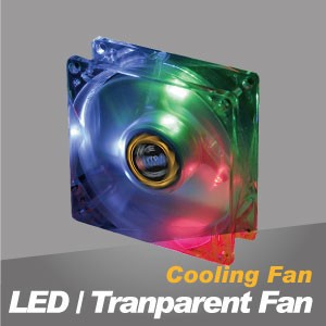 LED / 투명 냉각 팬 - LED 및 투명 냉각 팬
