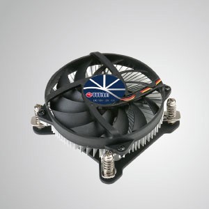 Intel LGA 1155/1156/1200- Low Profile Design CPU Air Cooler with Aluminum Cooling Fins/ TDP 75W - Equipped with radial aluminum cooling fins and silent fan, this CPU cooler can centralize airflow and effectively enhance thermal dissipation.