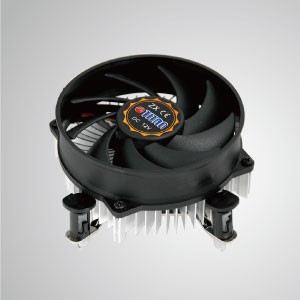 Intel LGA 1155/1156/1200 – Low Profile Design CPU-Luftkühler mit Aluminium-Kühlrippen / TDP 75W - Ausgestattet mit radialen Kühlrippen aus Aluminium und einem leisen Lüfter kann dieser CPU-Kühler den Luftstrom zentralisieren und die Wärmeableitung effektiv verbessern