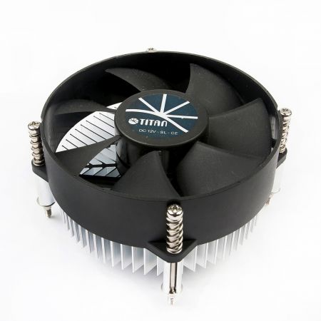 Enfriador de aire de CPU Intel LGA 775 con ventilador de 95 mm y aleta de enfriamiento de aluminio/ TDP 65 W - Equipado con aletas de enfriamiento radiales de aluminio y un ventilador silencioso gigante de 95 mm, este enfriador de enfriamiento de CPU es capaz de acelerar la transferencia de calor