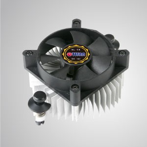 AMD-CPU luchtkoeler met 60 mm koelventilator en aluminium koelvinnen/ TDP 35W - Uitgerust met radiale aluminium koelribben en 50 mm stille koelventilator, is deze CPU-koelkoeler in staat om de warmteoverdracht te versnellen