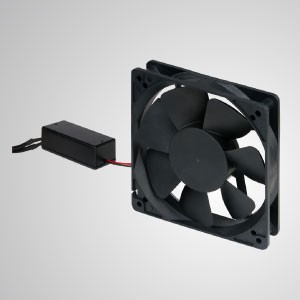 110-270V EC Cooling Silent Fan with RPM Function for 80% Energy Saving - This EC cooling fan features energy saving, larger fan speed control, and combined AC with DC advantages.