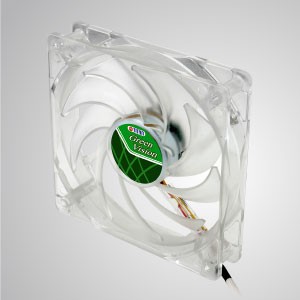 12 В постоянного тока 120 мм бесшумный прозрачный зеленый вентилятор кукри с 9 лопастями - С прозрачной зеленой рамкой и 120-миллиметровым бесшумным 9-лопастным вентилятором, обеспечивающим отличное охлаждение