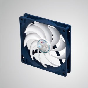 12VDCIP55防水/防塵ケース冷却ファン/140mm - TITAN- IP55防水＆防塵冷却ファンは、湿気の多い/ほこりのある環境または精密機器に適しています。