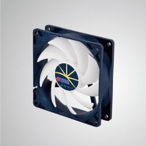 12V DC 0.24A Cooling Fan with Extreme Silent Low Speed Control / 92mm x 92mm x 25mm - "3 extreme" Features: Extreme silent, extreme low speed, and extreme low power consumption.