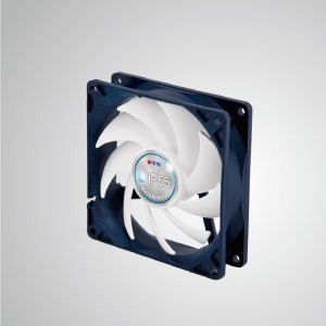 12VDCIP55防水/防塵ケース冷却ファン/92mm - TITAN- IP55防水および防塵冷却ファンは、湿気の多い/ほこりのある環境または精密機器に適しています。