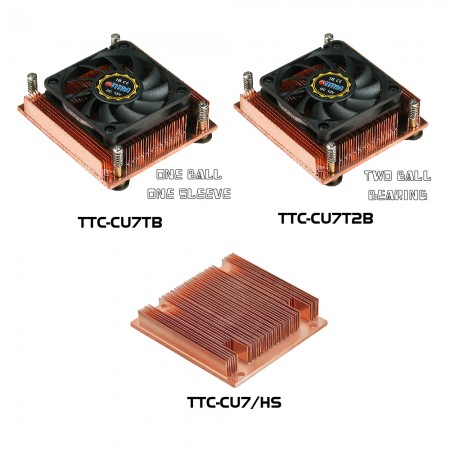 TTC-CU7 Series CPU Cooler Model illustration