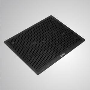 10" - 15" Laptop Cooler Cooling Pad mit ultraflachem, tragbarem USB-Ausgang - Ausgestattet mit zwei beeindruckenden 140-mm-Lüftern und einem Mesh-Oberflächendesign bietet dieser Kühler einen starken Luftstrom, um eine große Kühlkörpereffizienz zu erzielen.