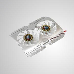 12V DC 3.5" HDD Cooler with 60mm Dual Cooling Fan (Silver) - Built-in Dual 60mm silent fans, the HDD cooler can effectively reduce the temperature of hard disk. Maintain system stability and reliability and enhance operation efficiency.