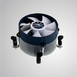 Intel LGA 1366- CPU Air Cooler with Aluminum Cooling Fins / TDP 130W /Push-Pin Clip - Intel LGA 1366- Equipped with radial aluminum cooling fins, 30mm pure copper base and 90mm giant silent fan.