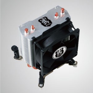 Universal- CPU Air Cooler with 2 DC Heat Pipes and 80mm Fan / Mounting System for two fans/ TDP 105W