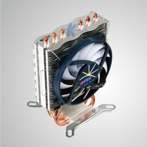 Universal-CPU-Luftkühlungskühler mit 3 DC-Heatpipes und 95-mm-Lüfter / Dragonfly 3 / TDP 130W - Der universelle CPU-Kühler bietet 3 Vorteile: extrem leise, extrem schlank und extrem geringer Stromverbrauch.